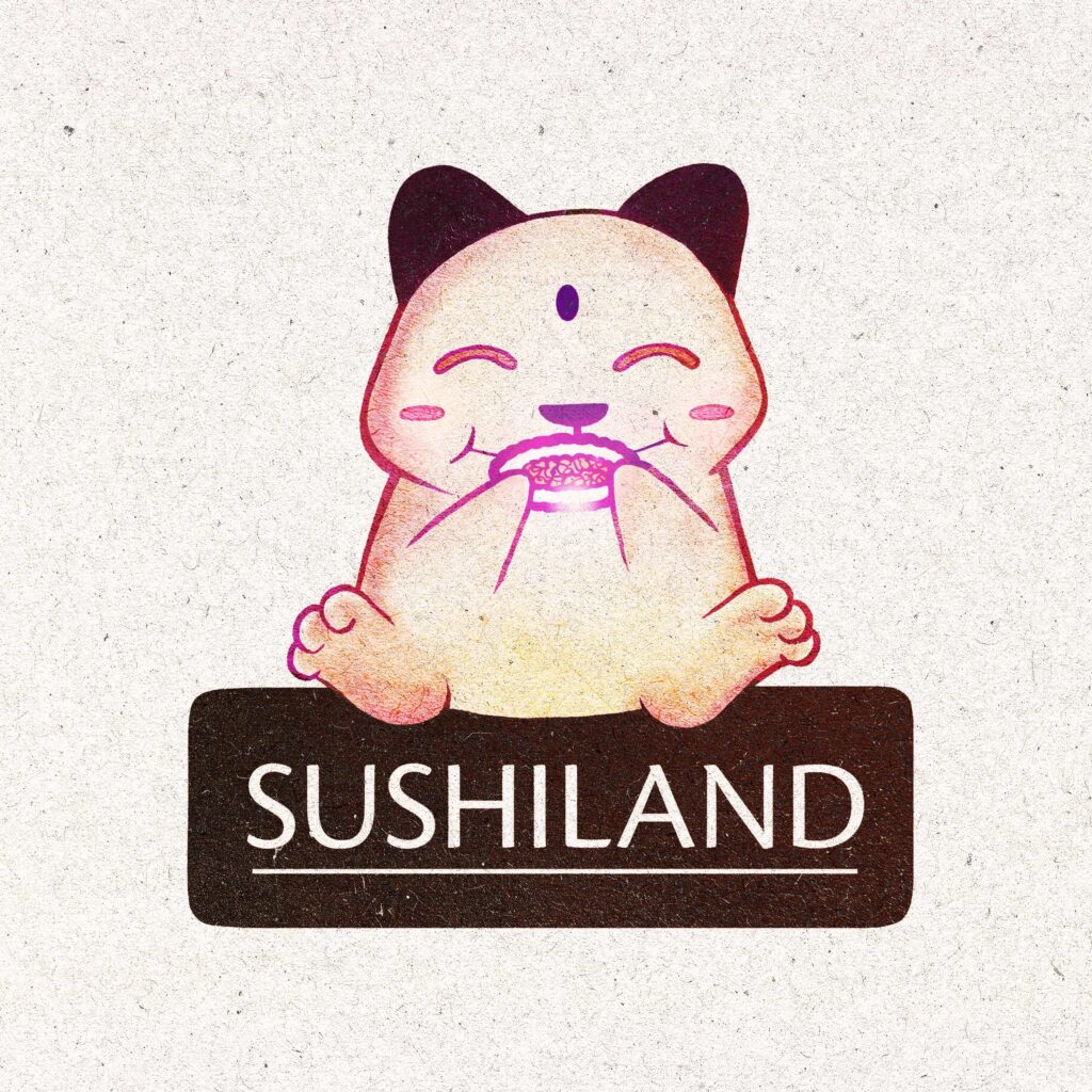 Logo SUSHILAND by MARTIN CRAVATTE