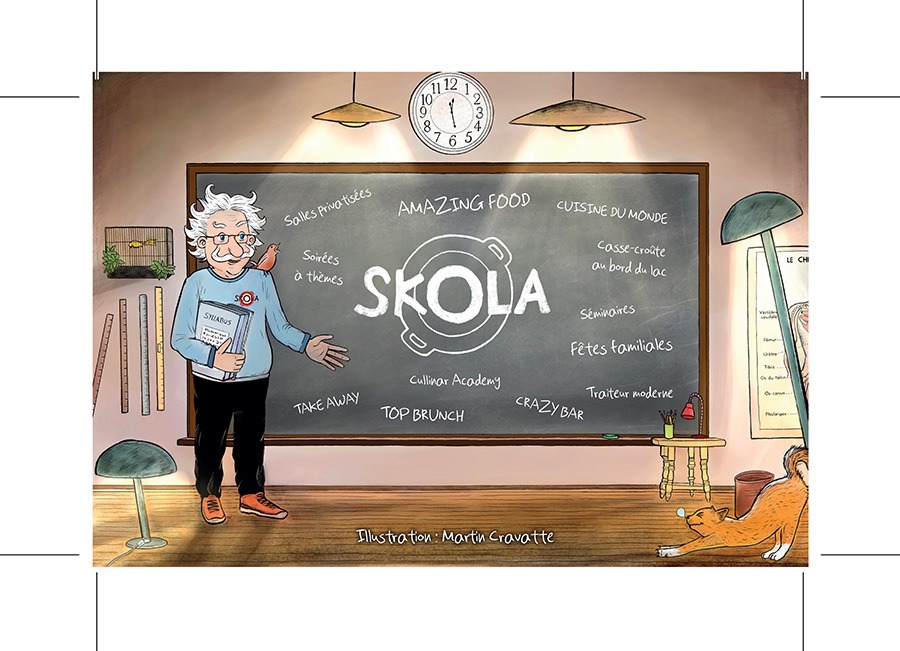 Carte de visite La Skola - Recto
