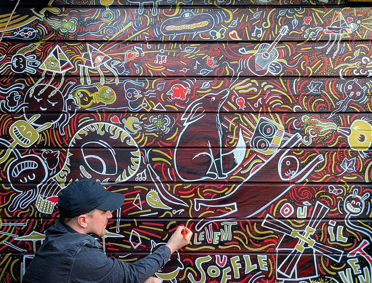 Fresque murale – Le vent souffle où il veut