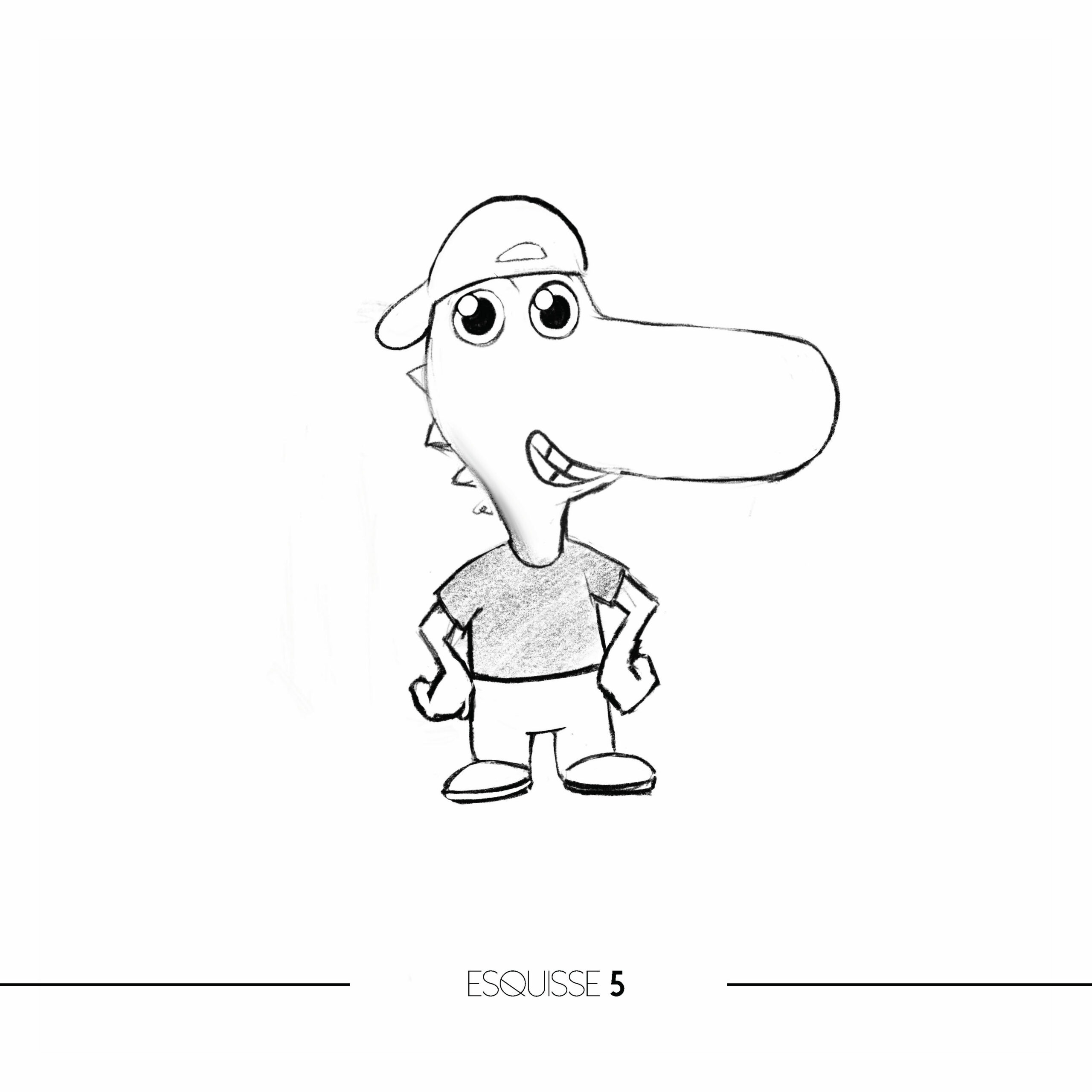 Recherche croquis crocodile 5