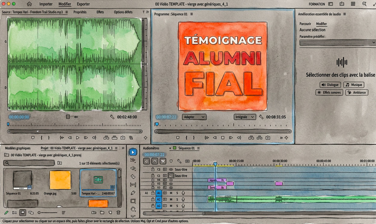 Montage vidéo UCLouvain